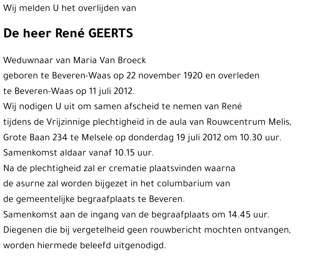 René GEERTS