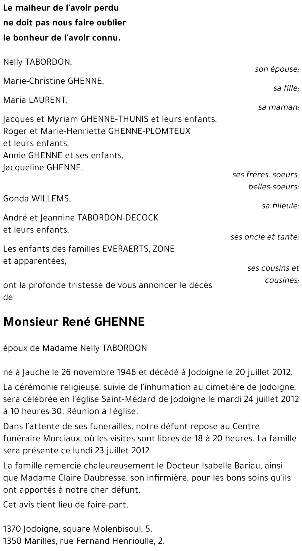 René GHENNE