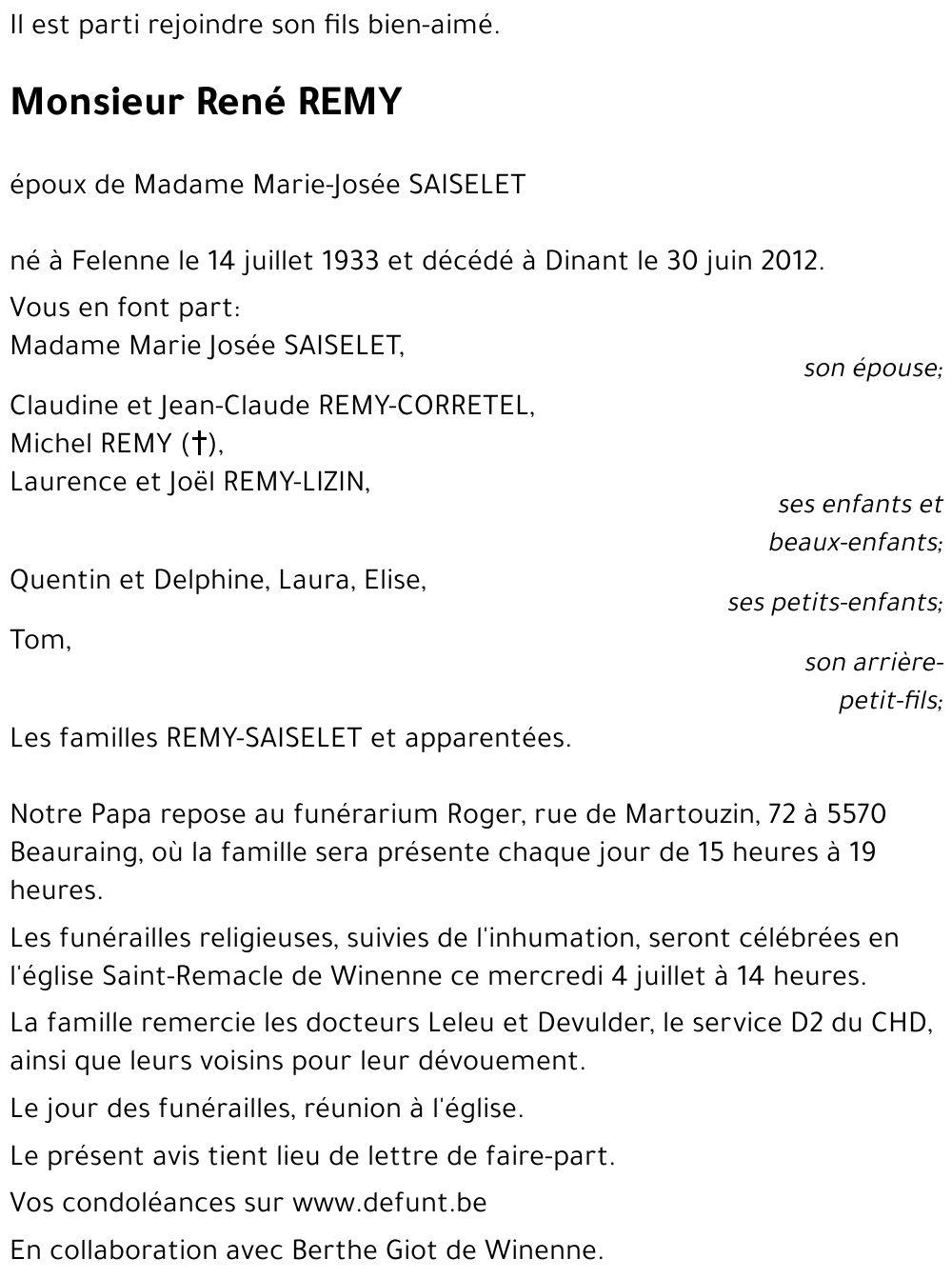 René REMY