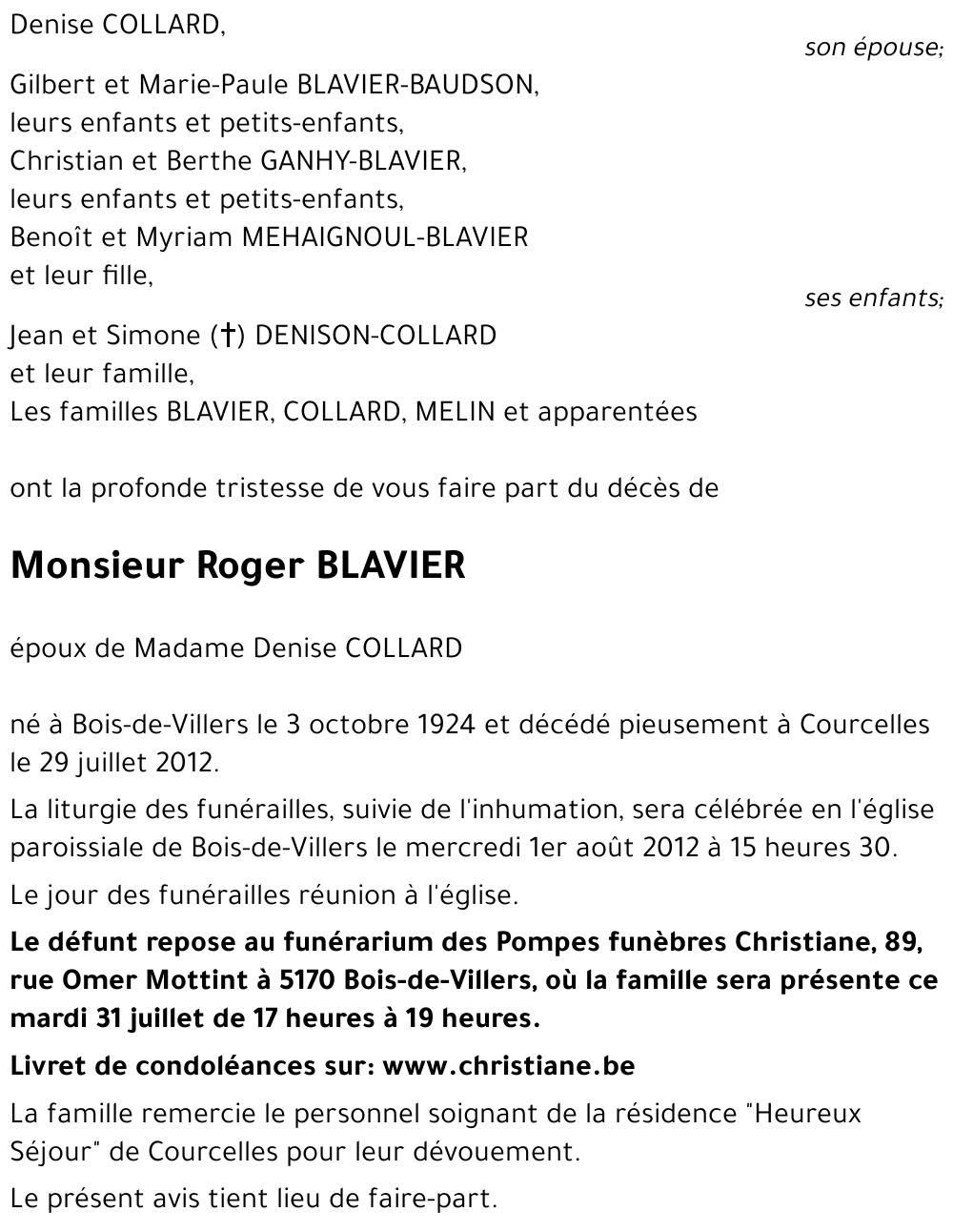 Roger BLAVIER