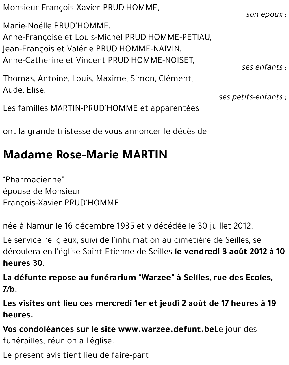 Rose-Marie MARTIN