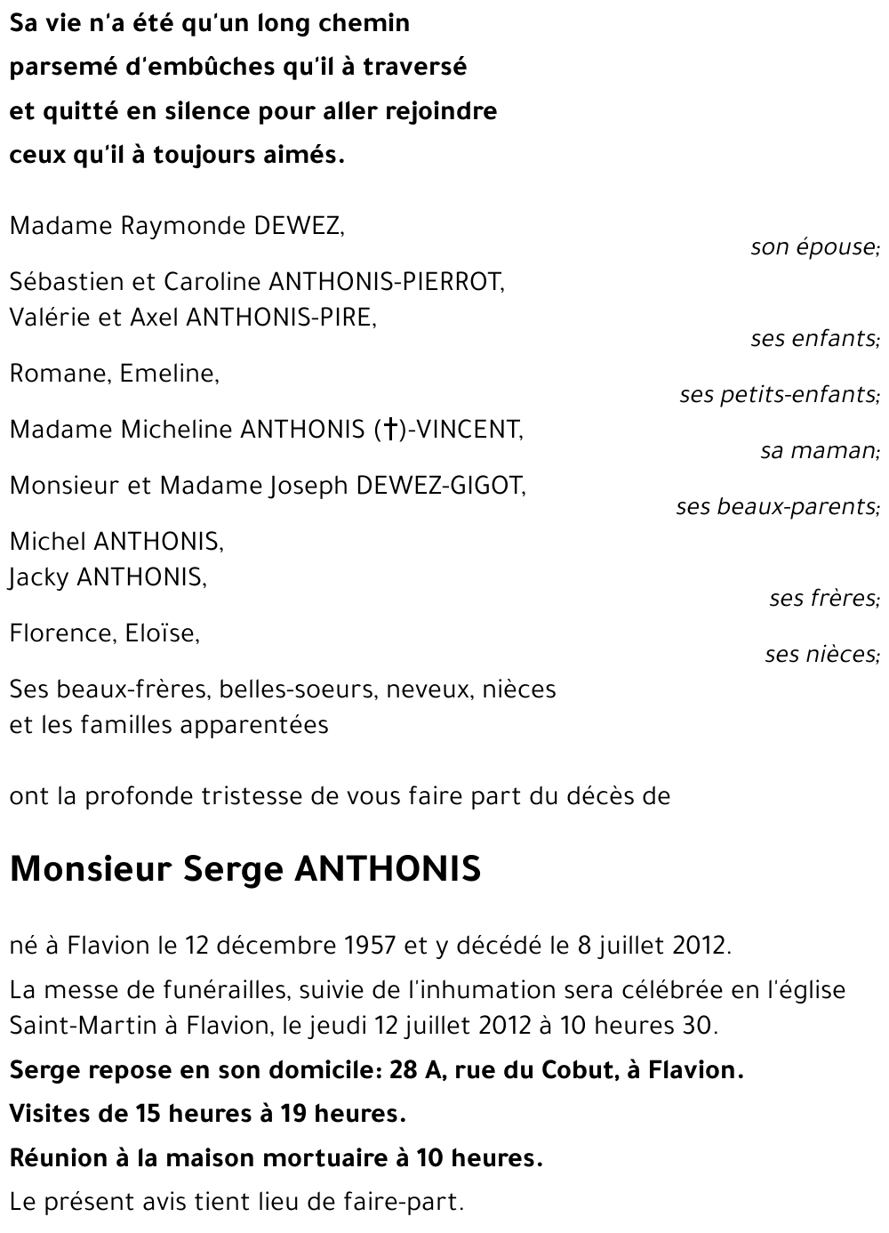 Serge ANTHONIS