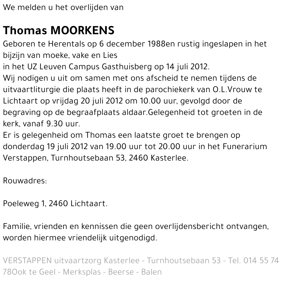 Thomas Moorkens