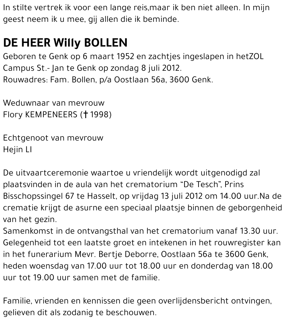 Willy BOLLEN