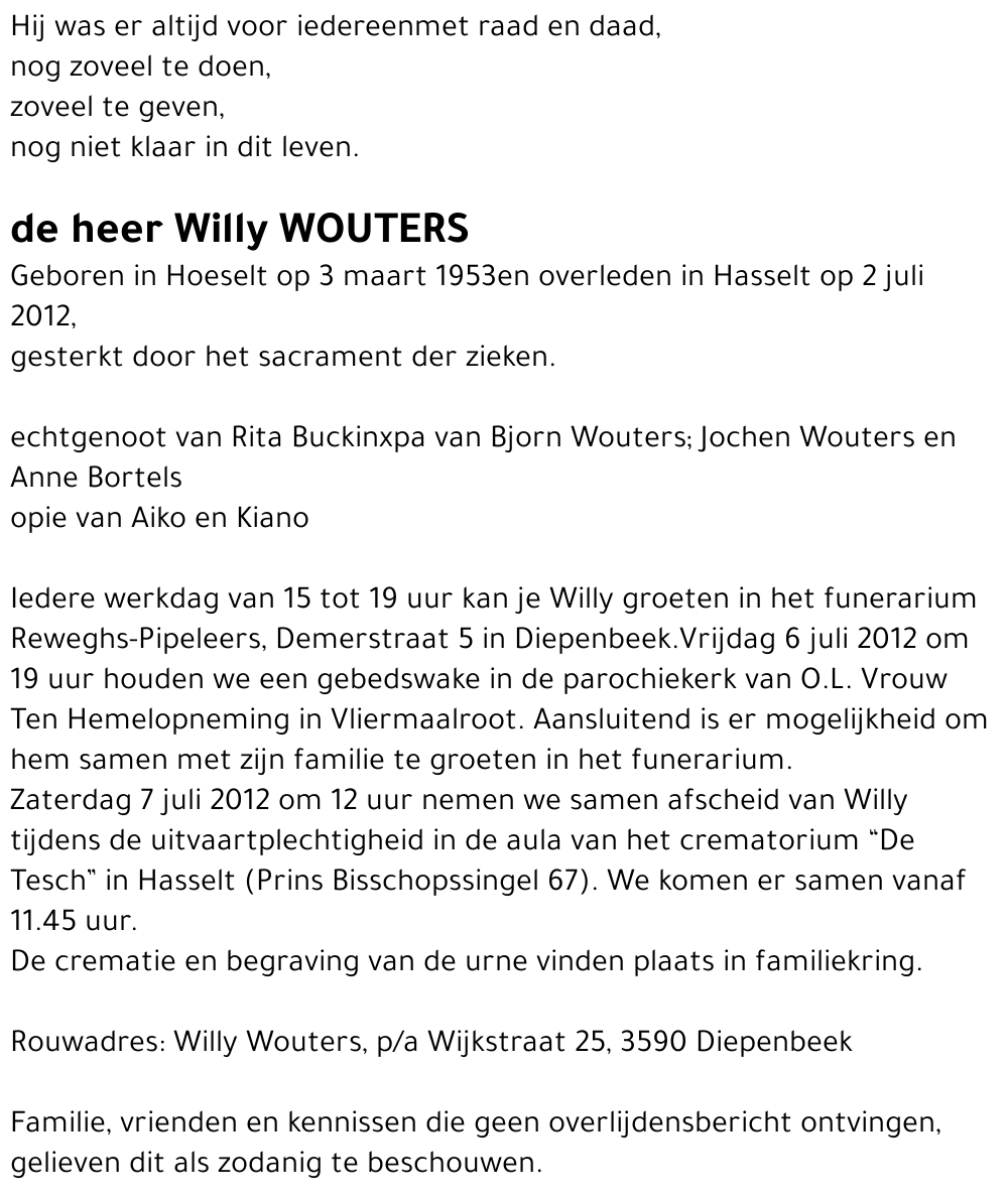 Willy Wouters