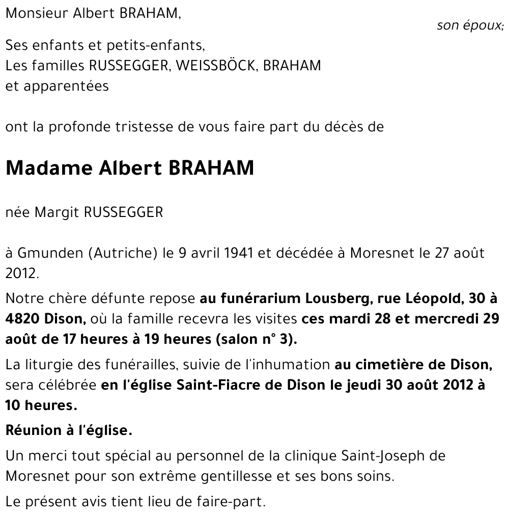 Albert BRAHAM