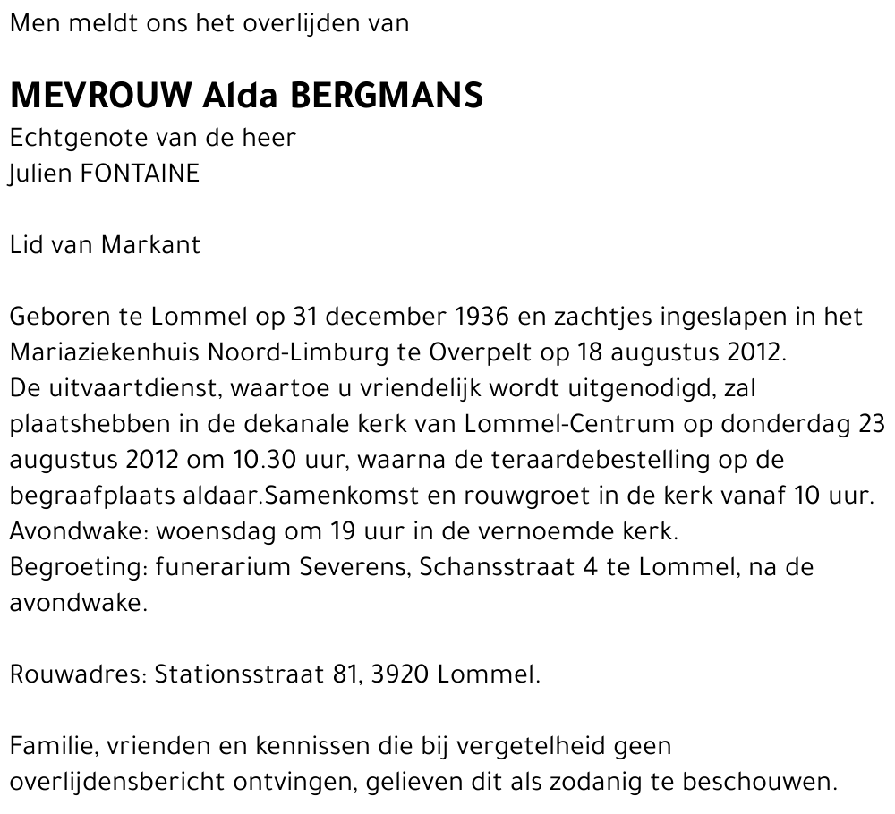 Alda Bergmans