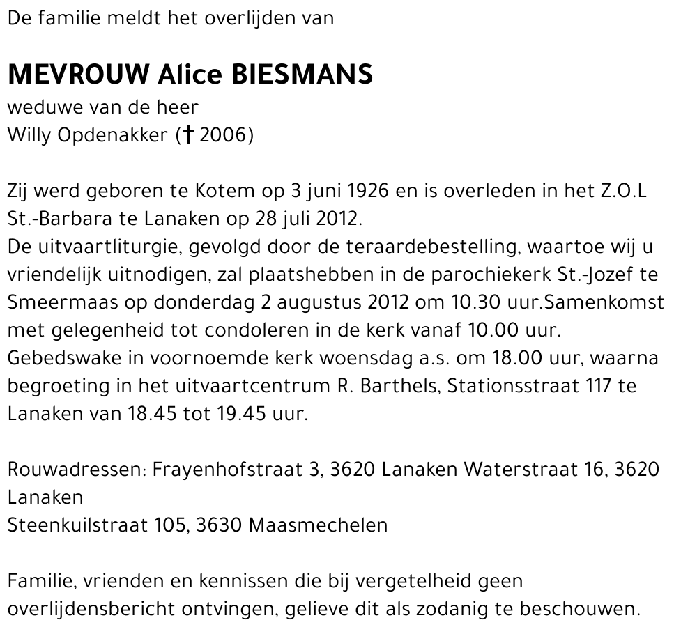 Alice Biesmans