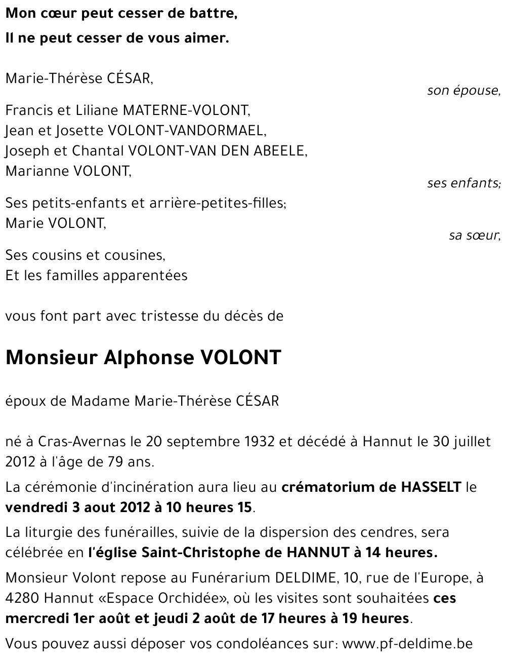 Alphonse VOLONT