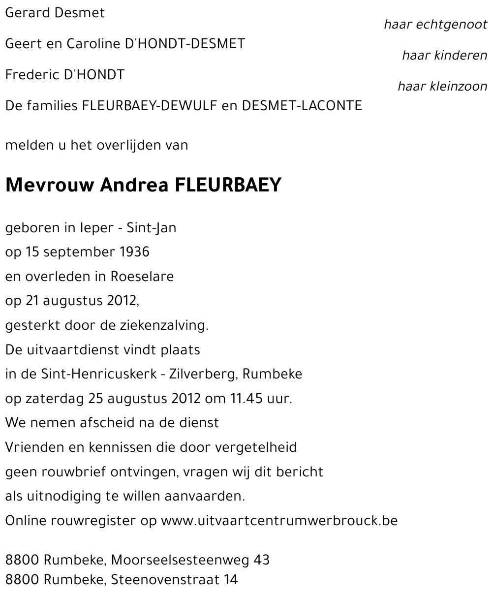 Andrea FLEURBAEY