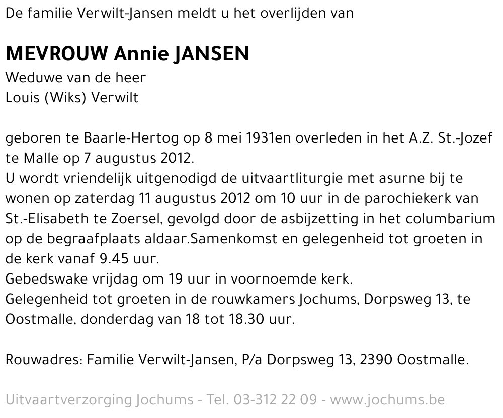 Annie Jansen