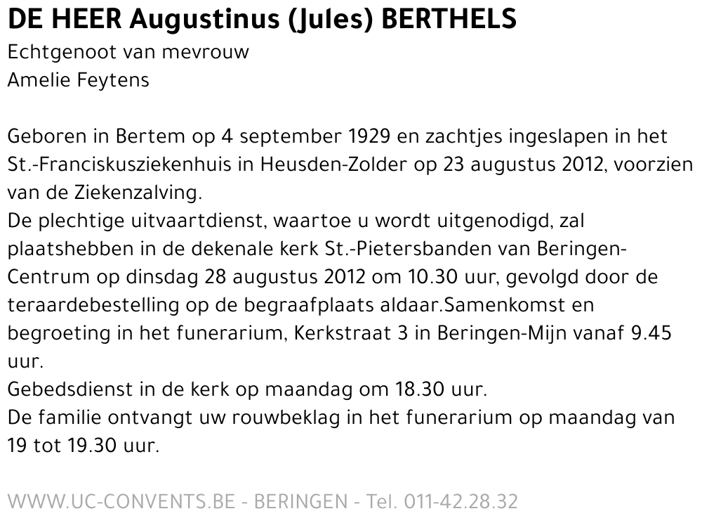 Augustinus Berthels
