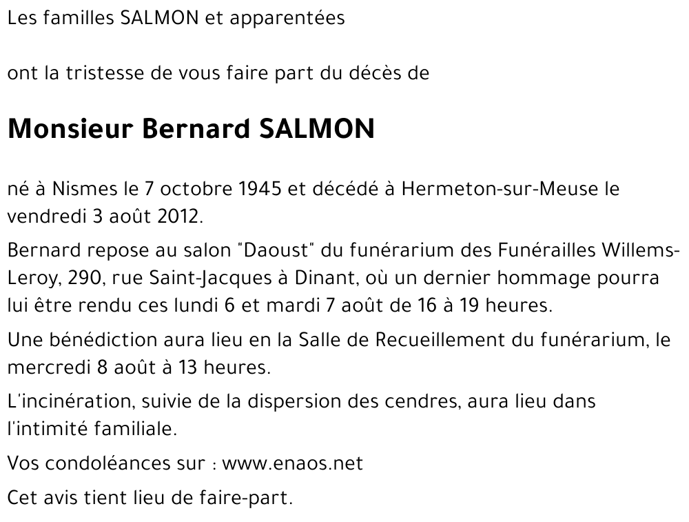 Bernard SALMON