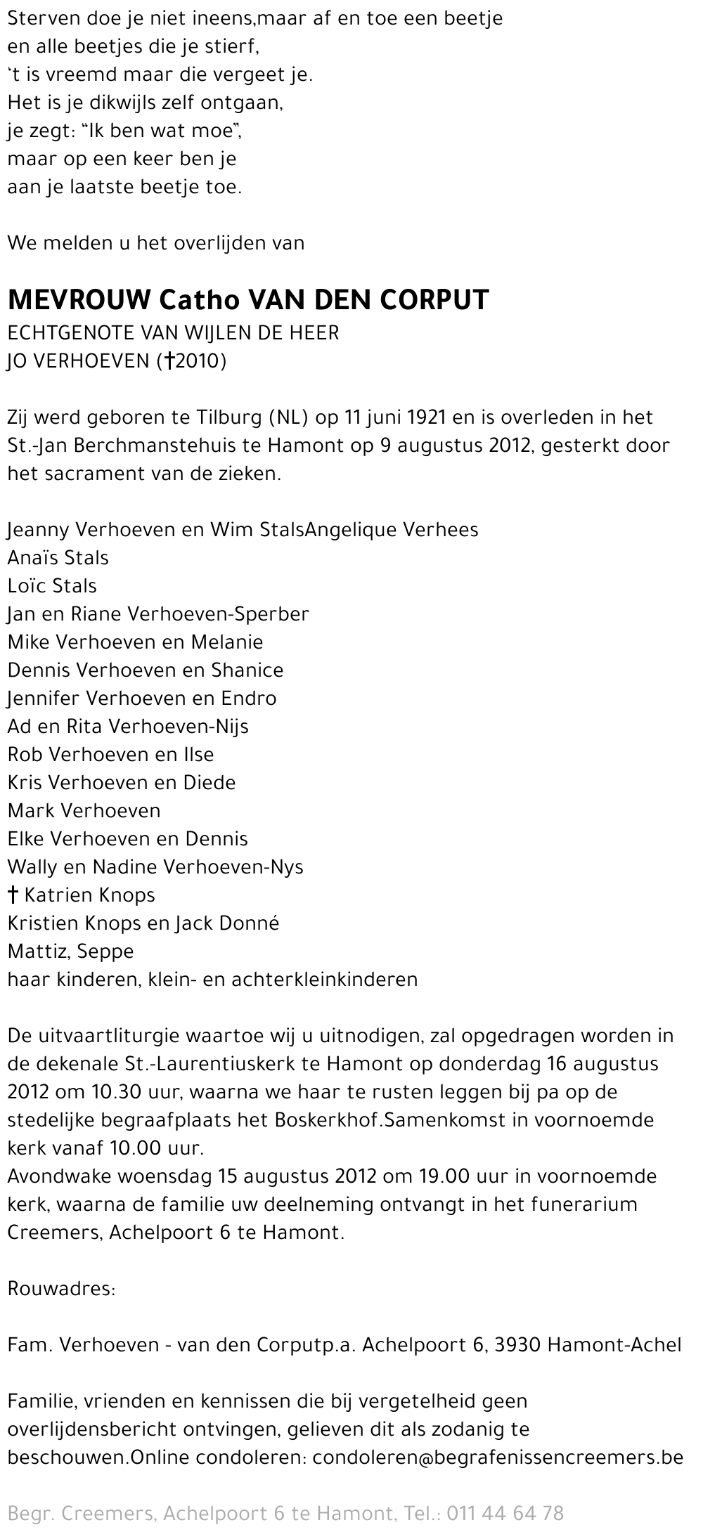 Catho van den Corput