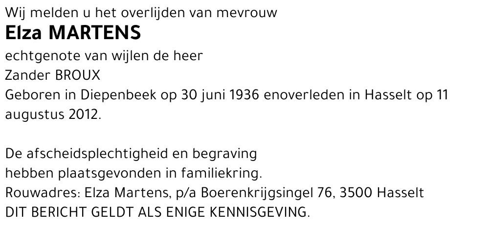 Elza Martens