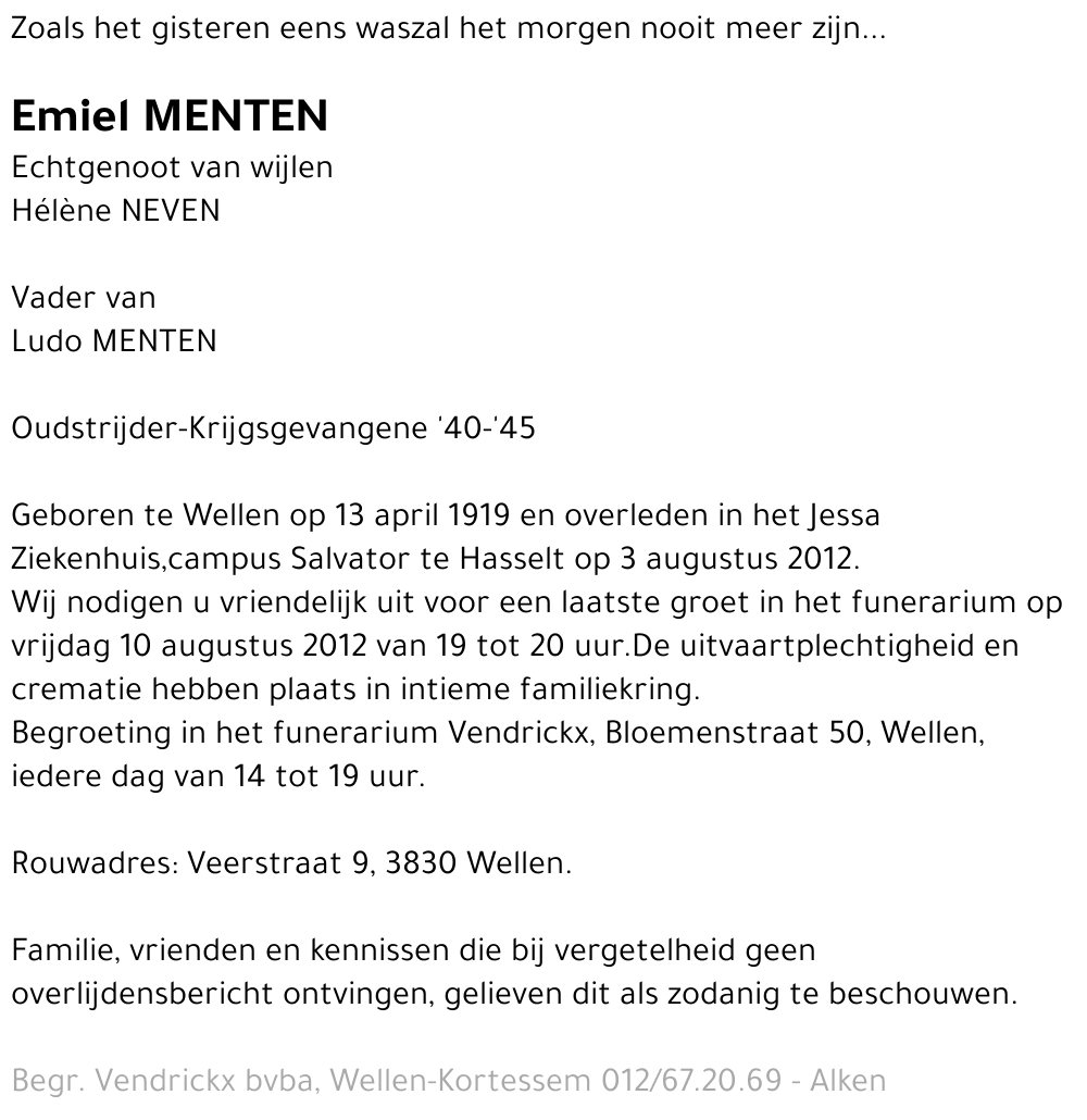 Emiel Menten