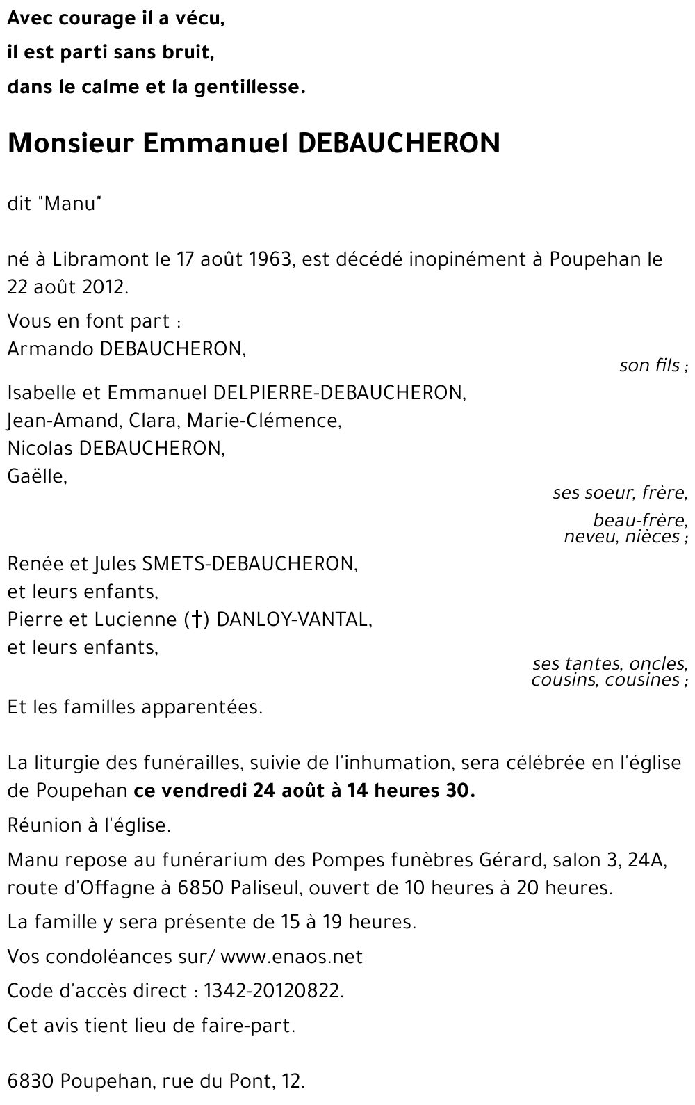 Emmanuel DEBAUCHERON