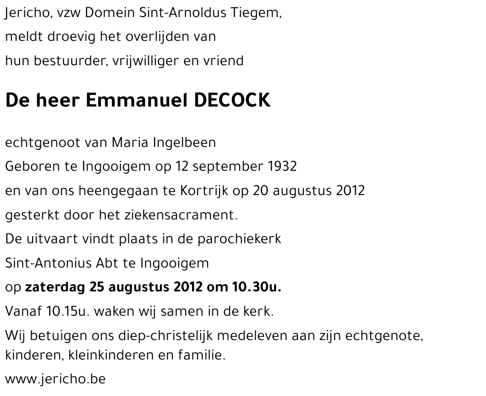 Emmanuel DECOCK