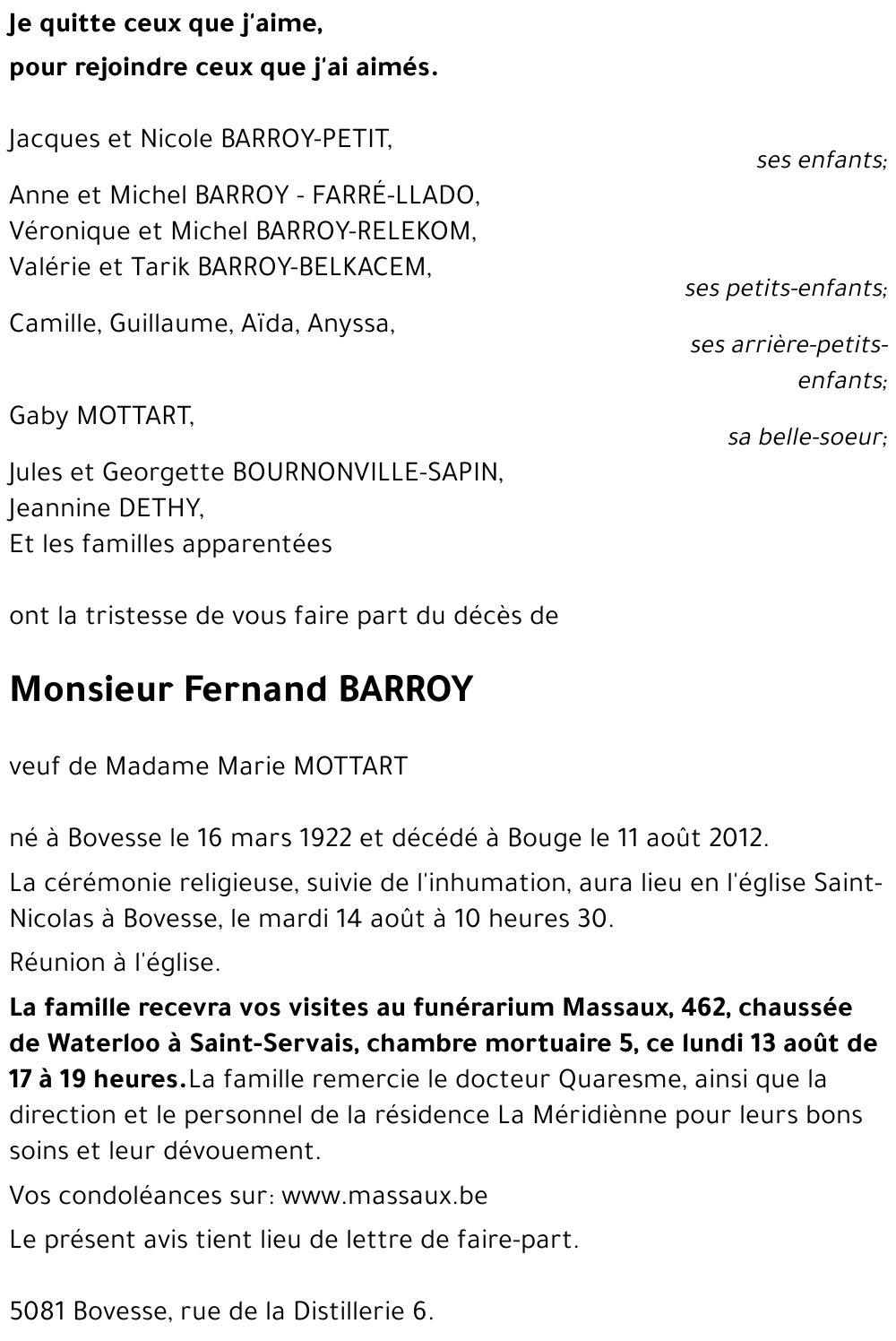 Fernand BARROY