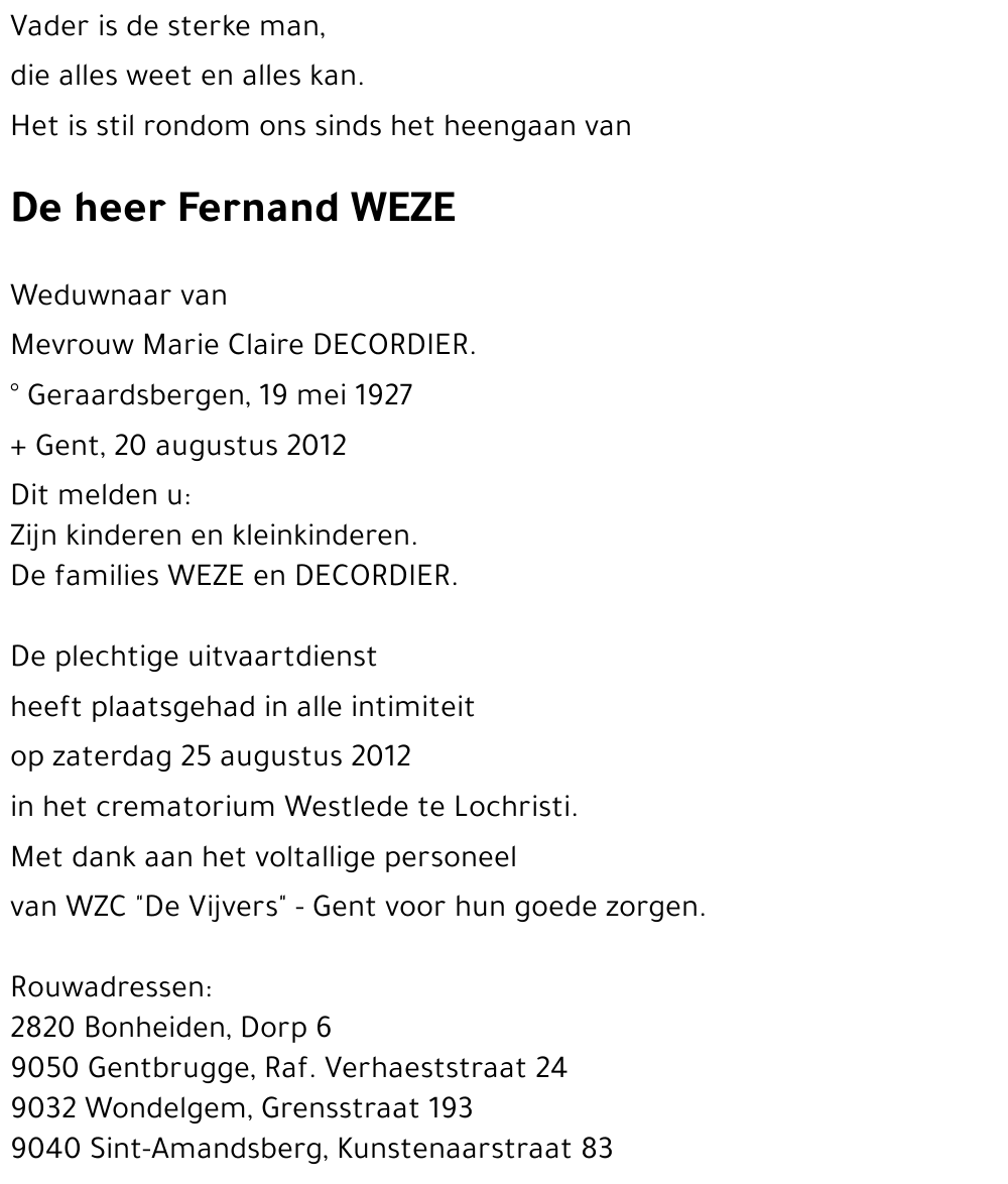 Fernand Weze