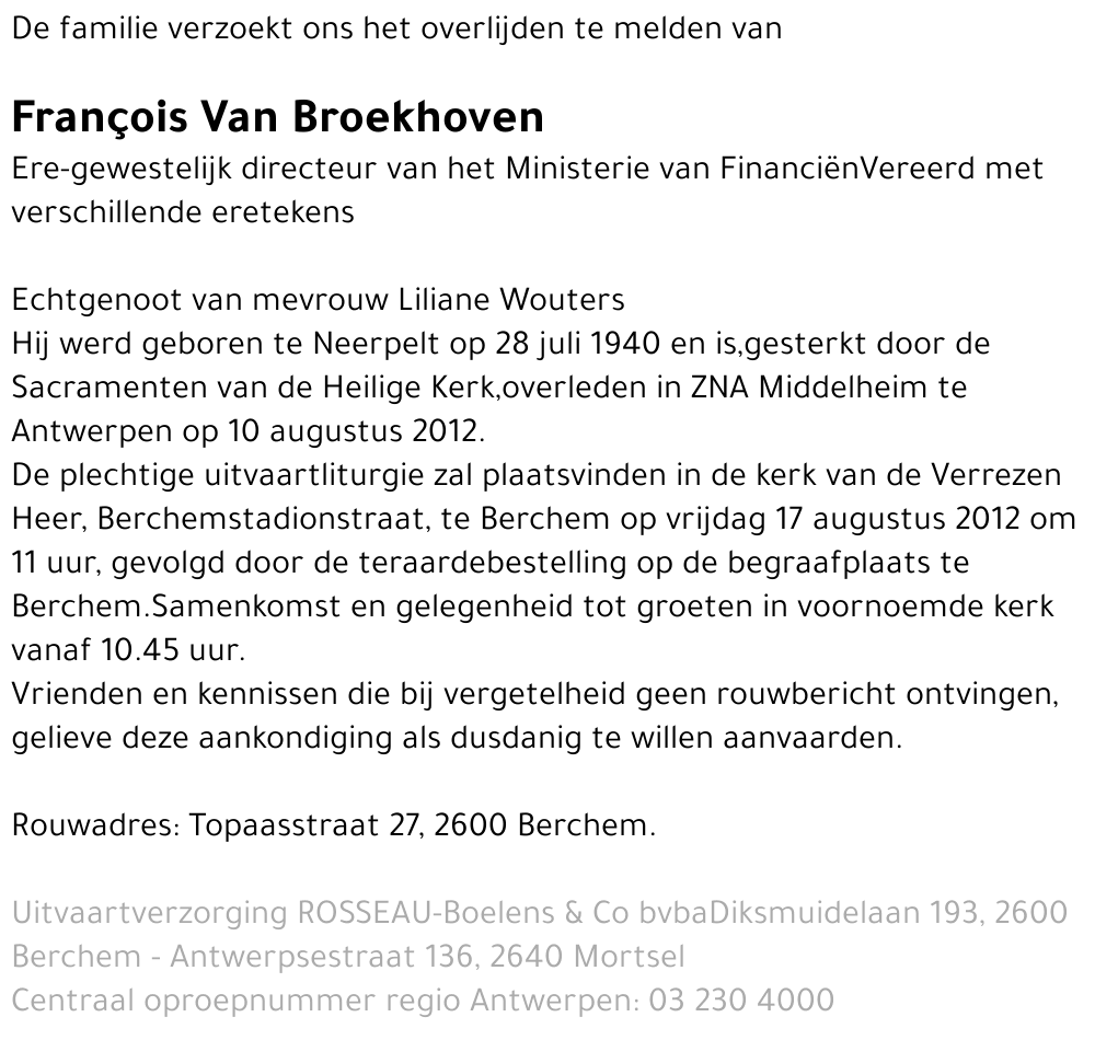 François Van Broekhoven