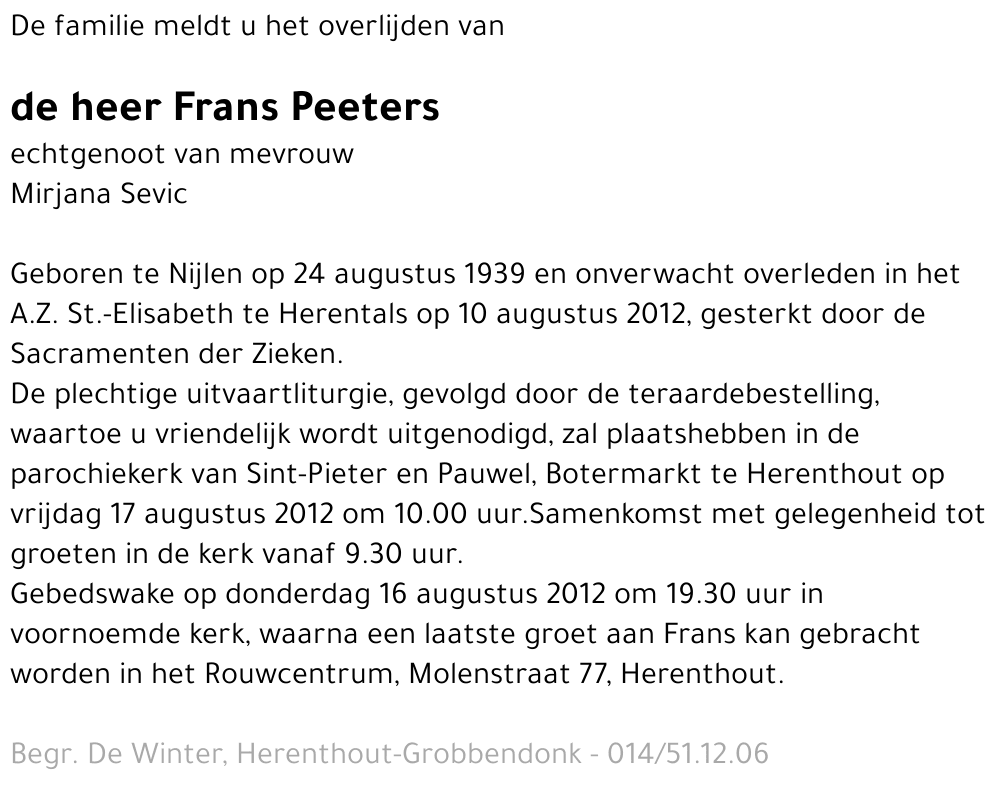Frans Peeters