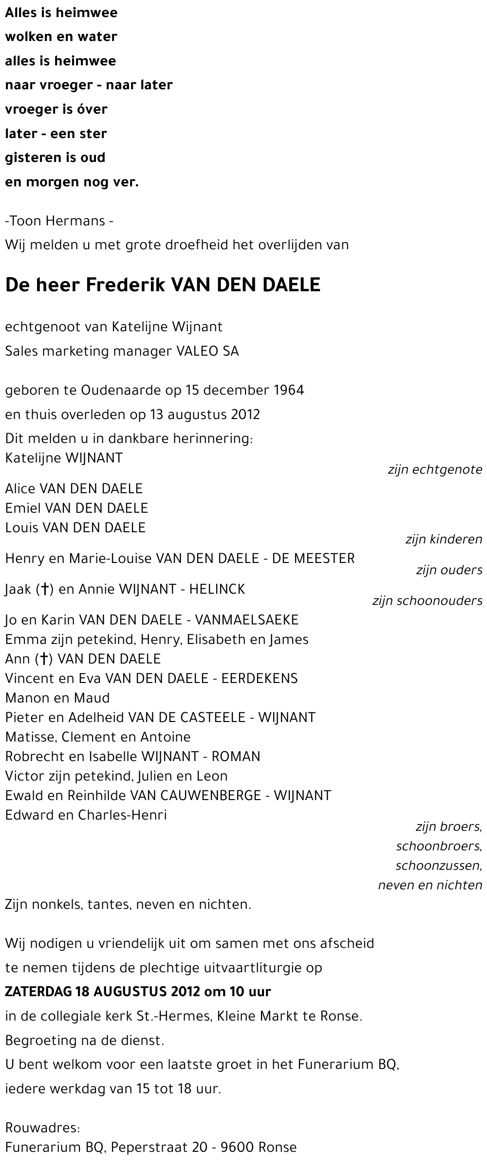 Frederik Van Den Daele