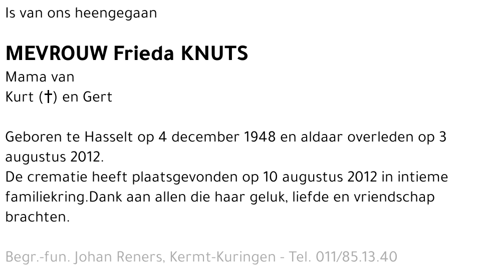 Frieda Knuts
