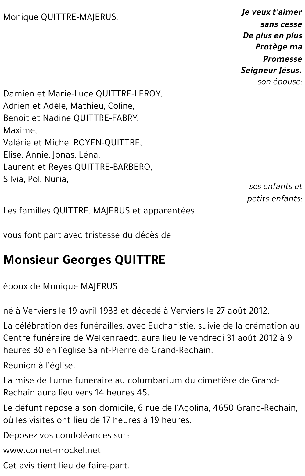 Georges QUITTRE