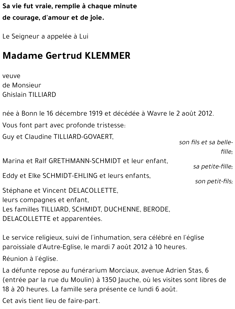 Gertrud KLEMMER