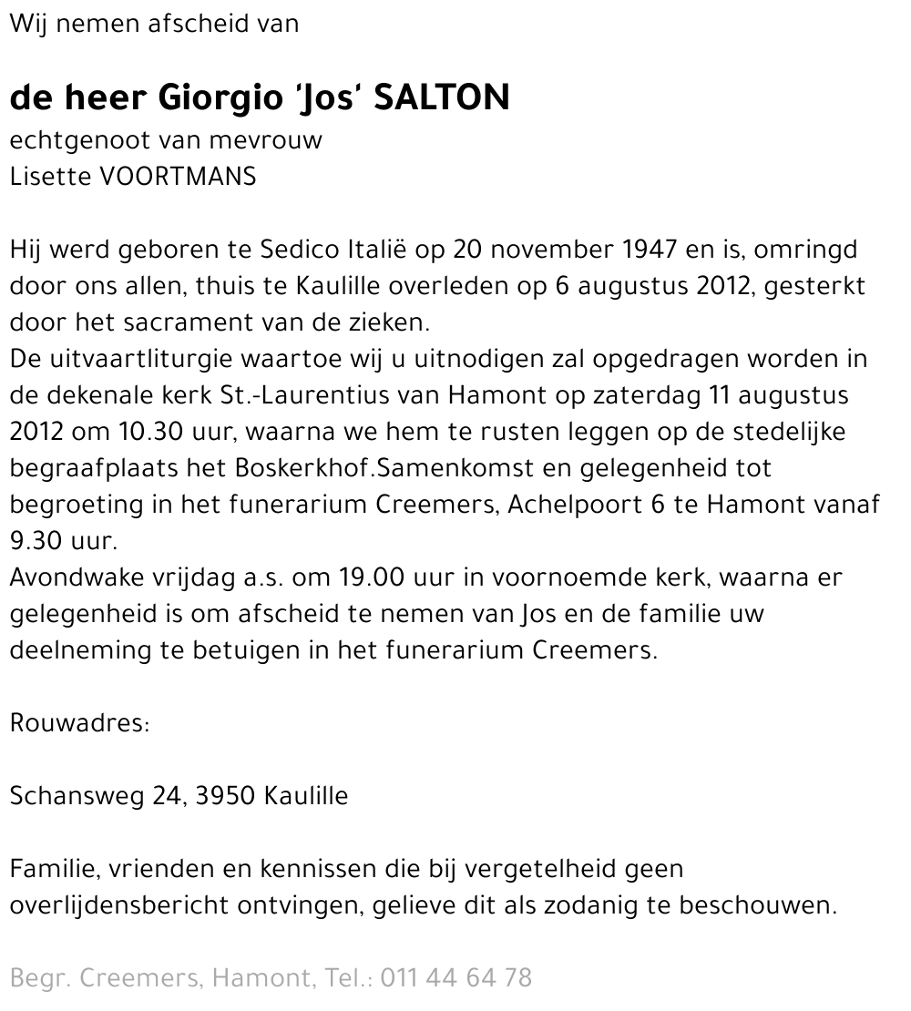 Giorgio 'Jos' Salton
