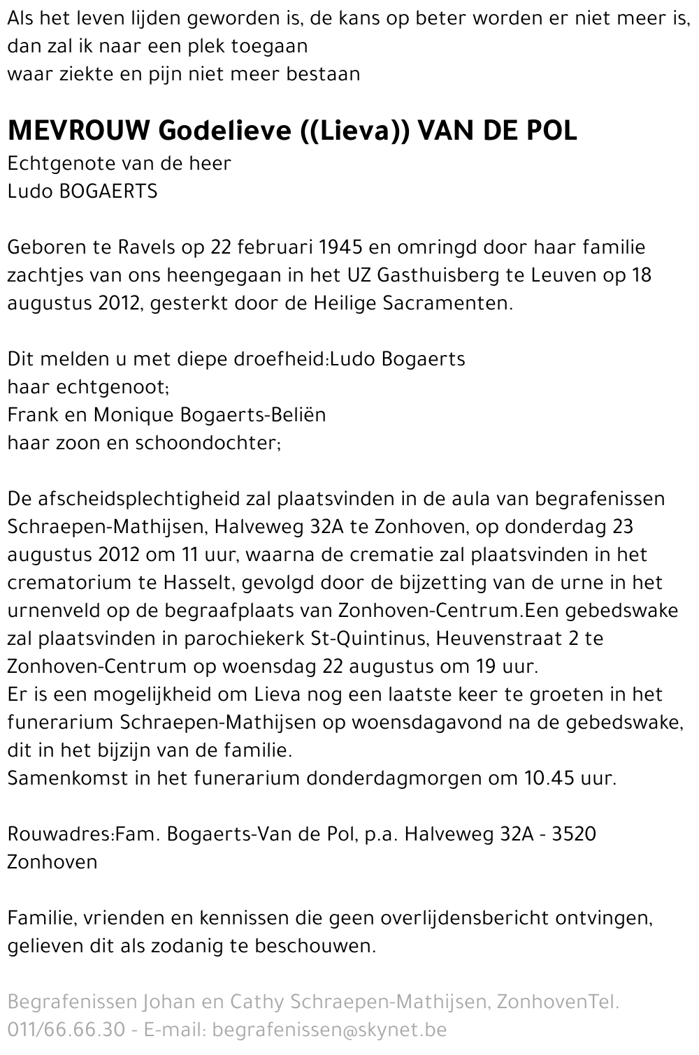 Godelieva Van de Pol