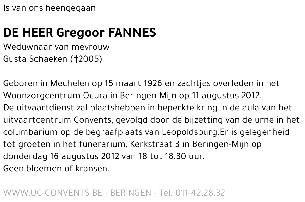 Gregoor Fannes