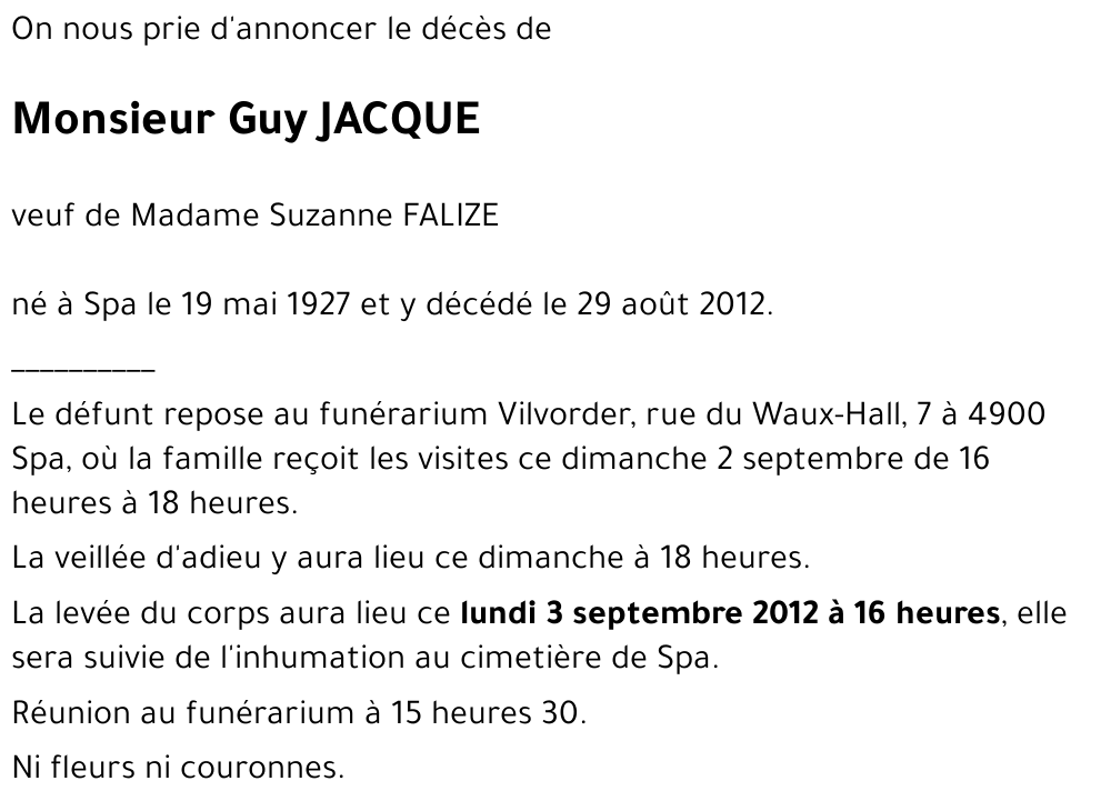 Guy JACQUE