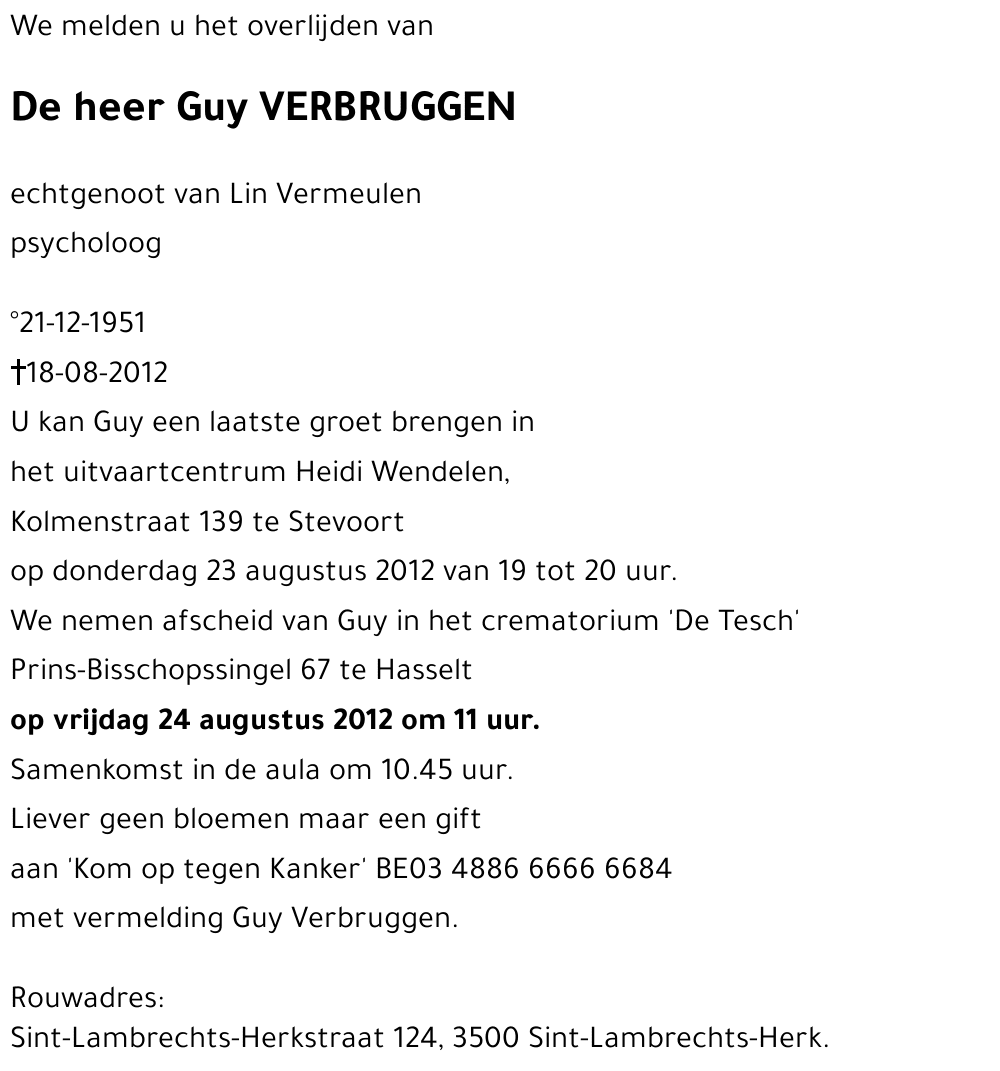 Guy VERBRUGGEN