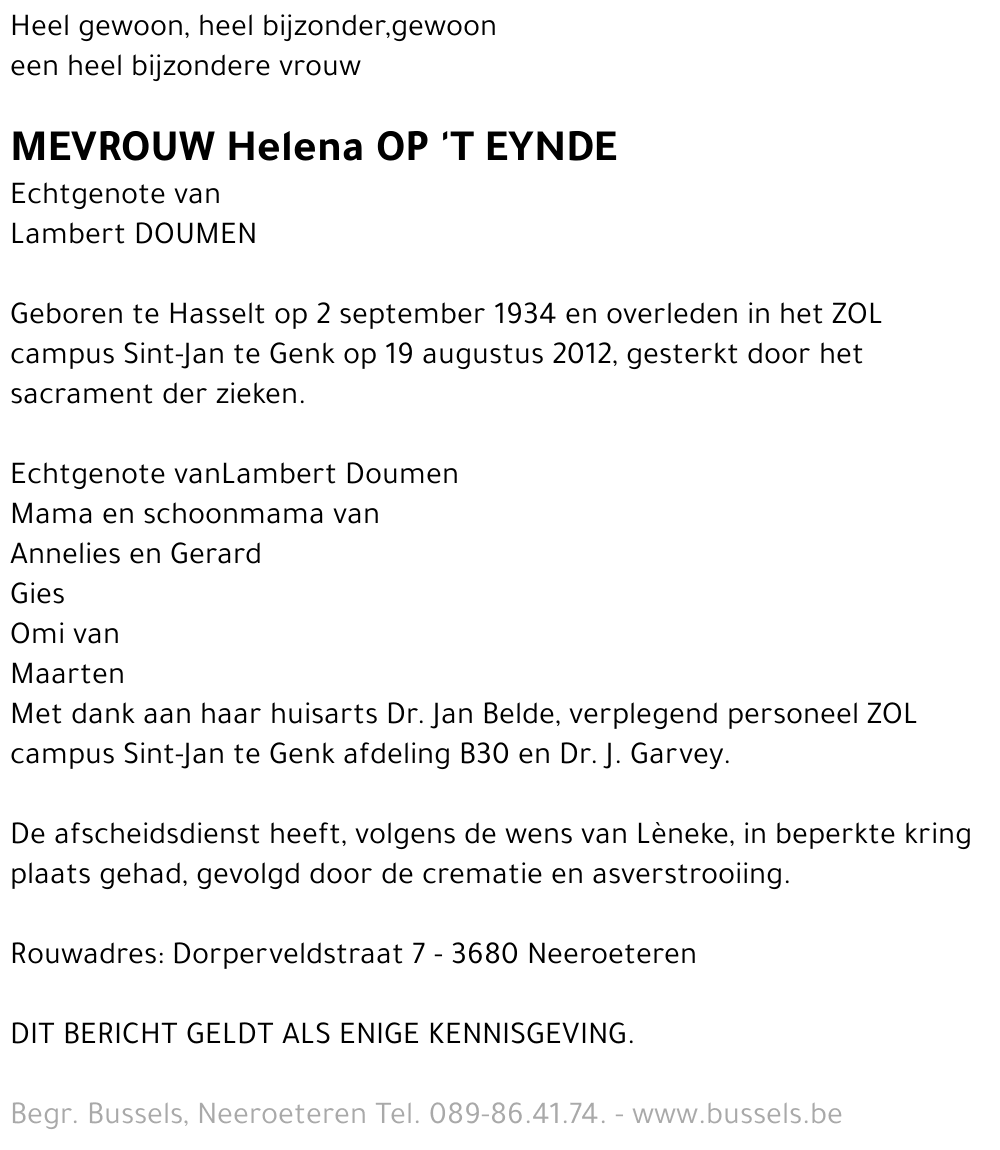 Helena Op 't Eynde