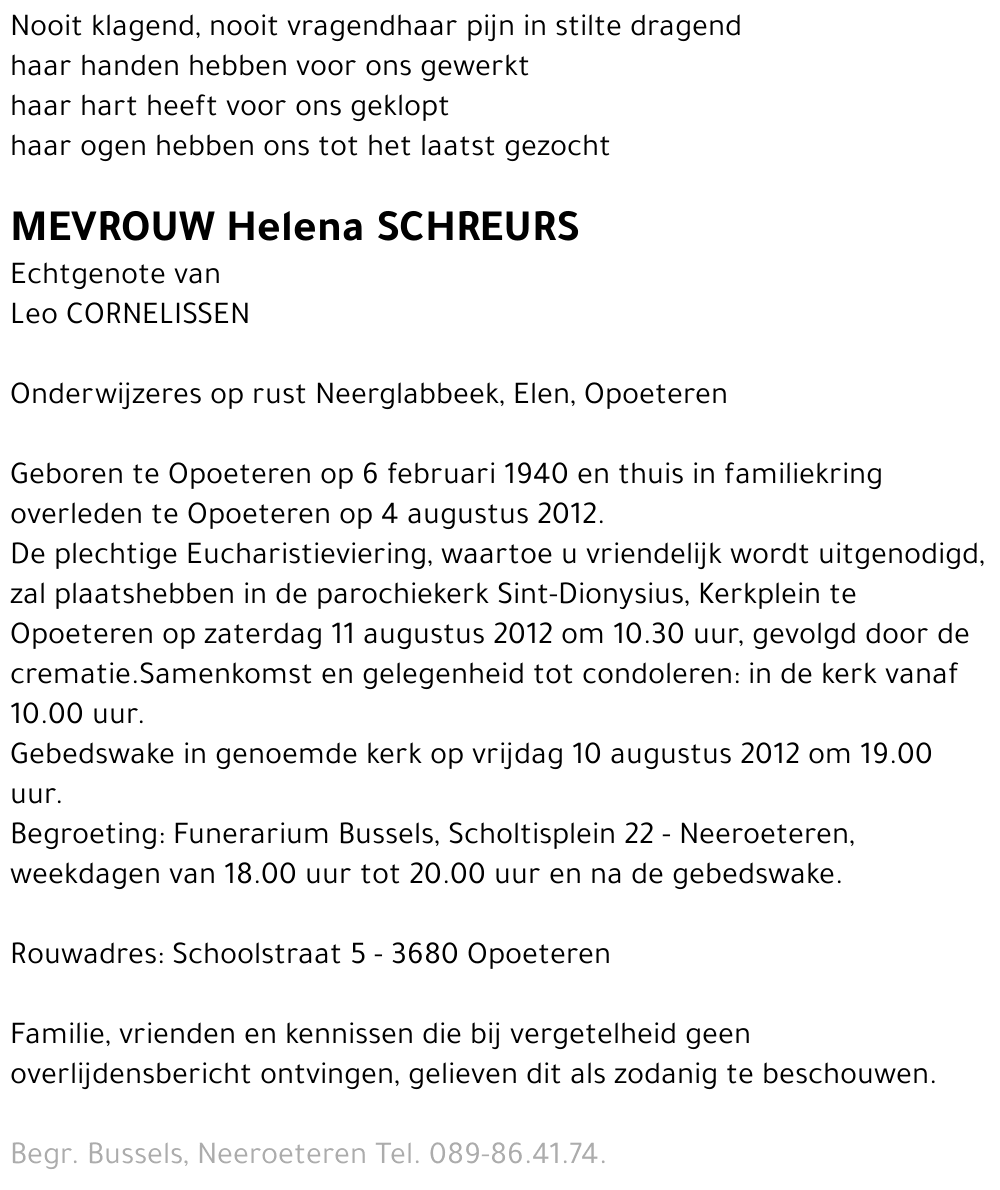 Helena SCHREURS