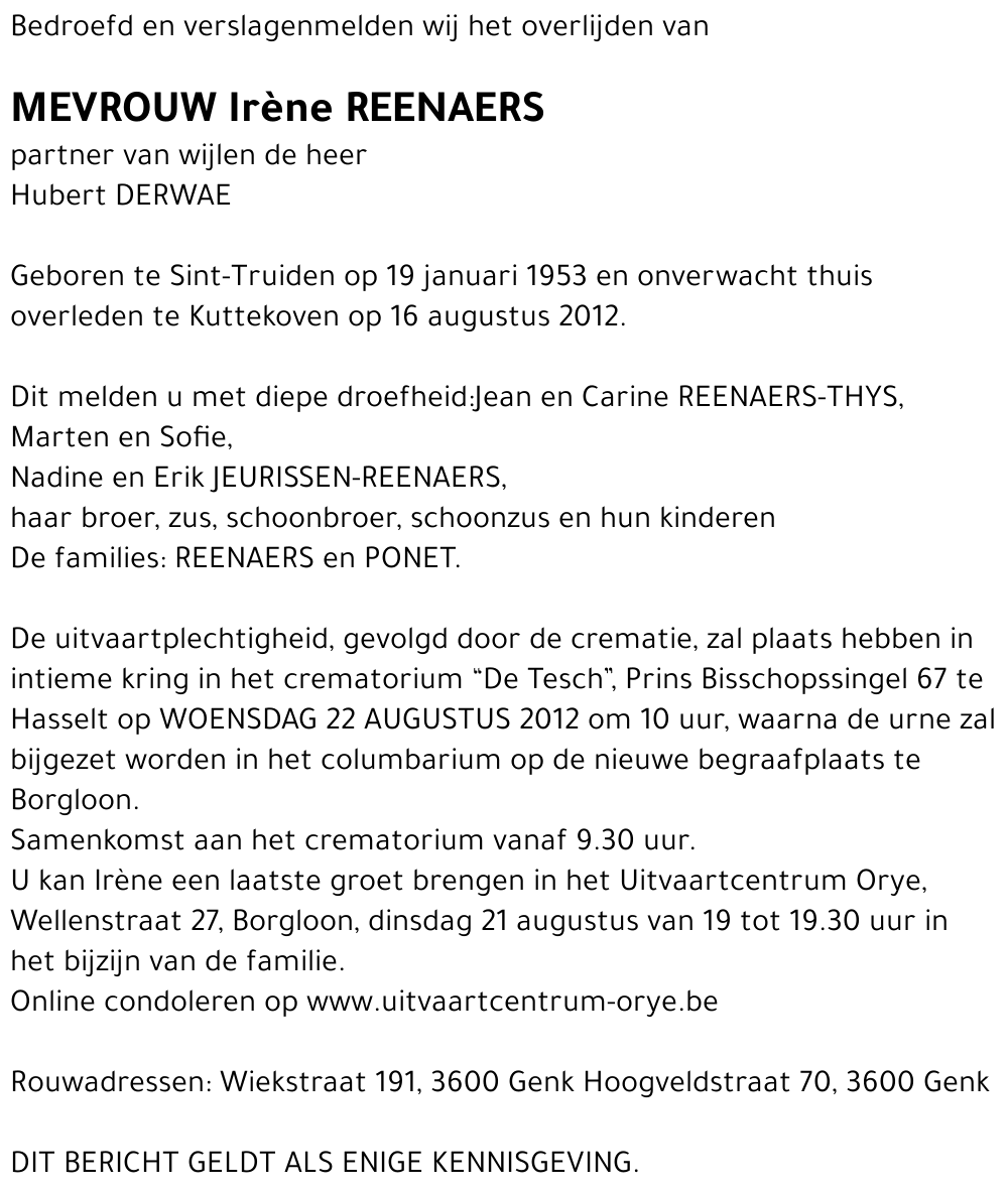 Irène Reenaers