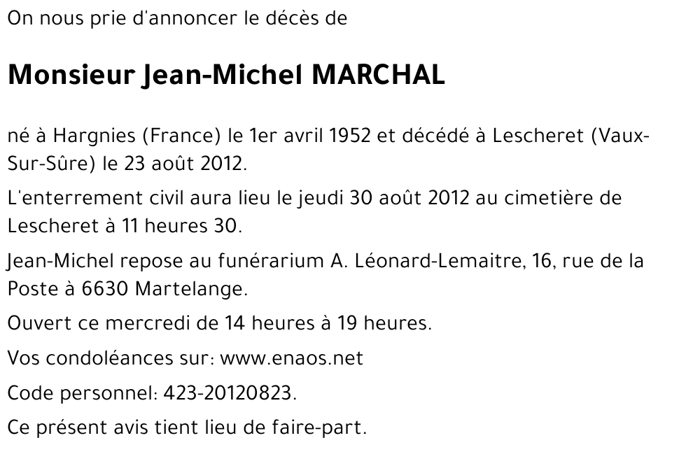Jean-Michel MARCHAL