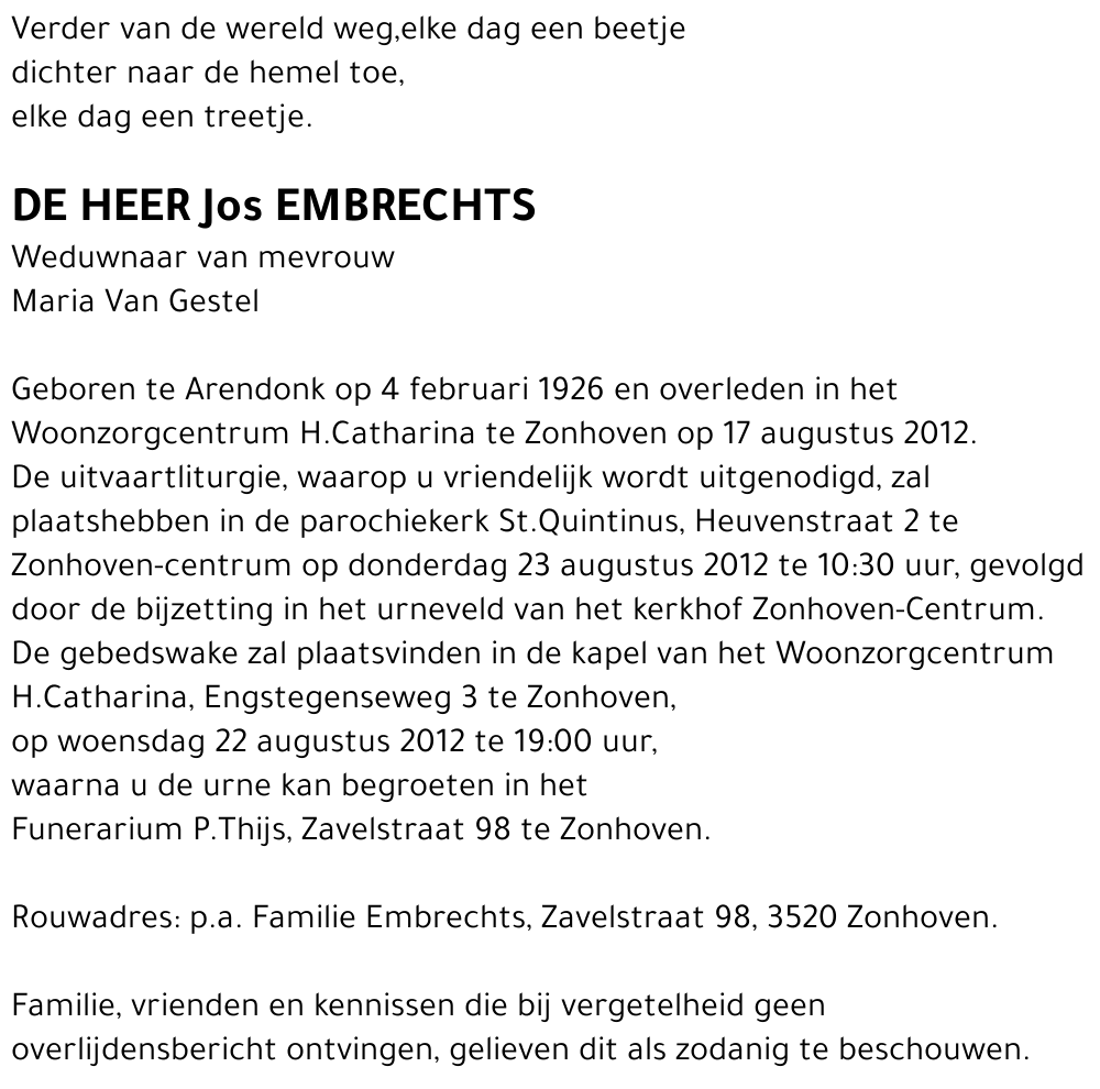 Jos Embrechts
