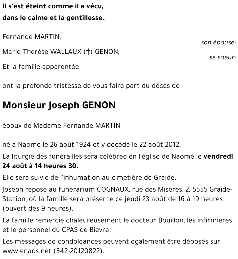 Joseph GENON