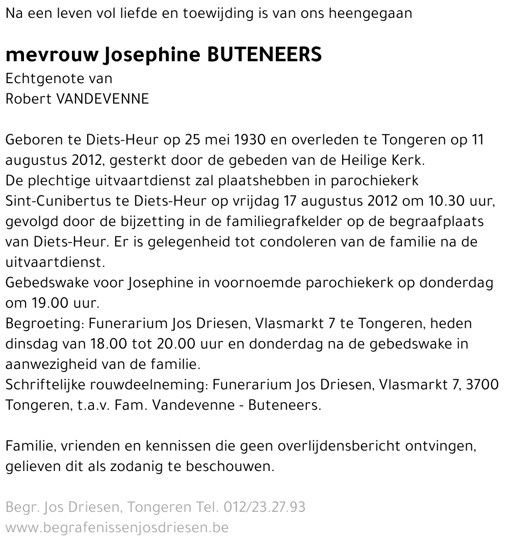 Josephine Buteneers