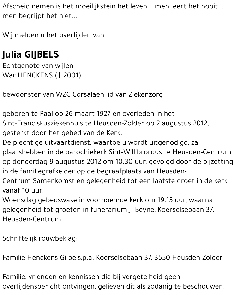 Julia Gijbels