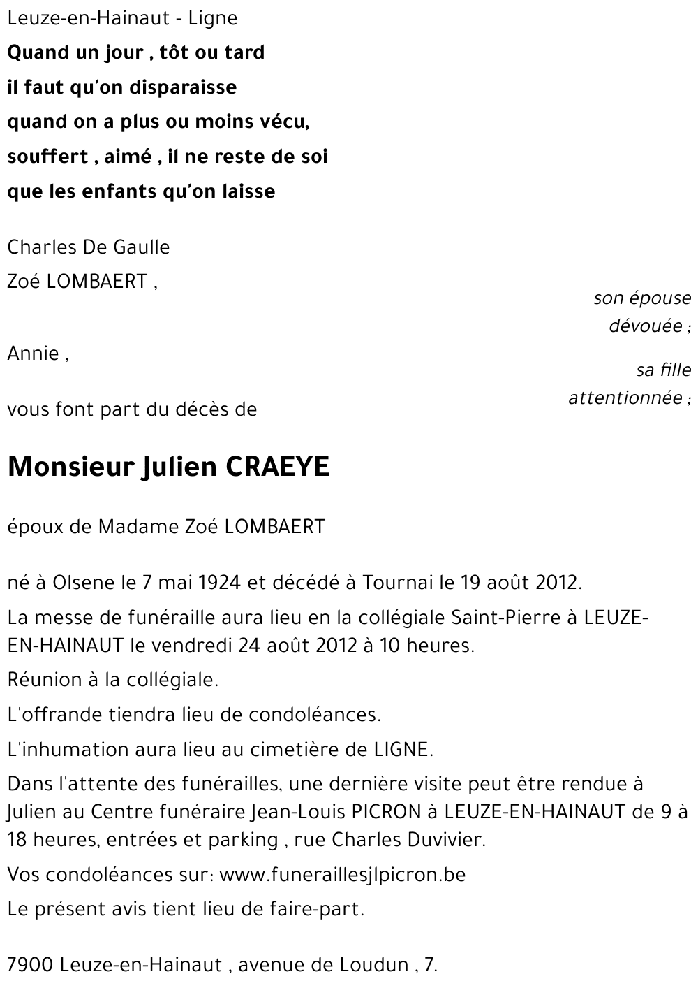 Julien CRAEYE