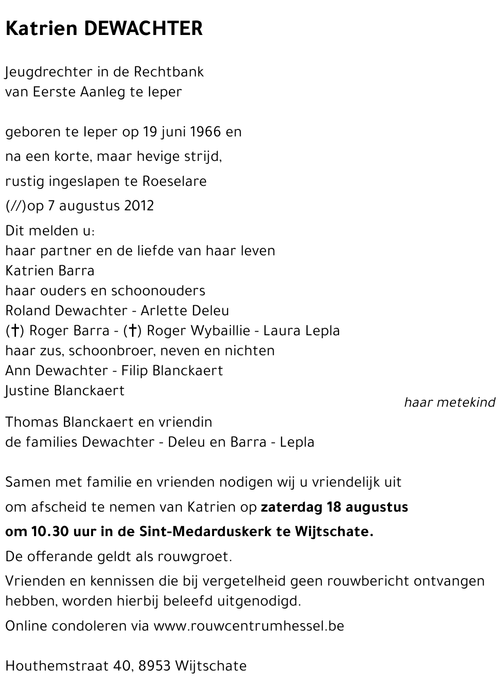 Katrien DEWACHTER