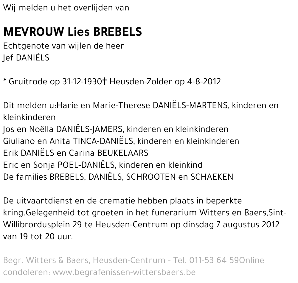 Lies Brebels