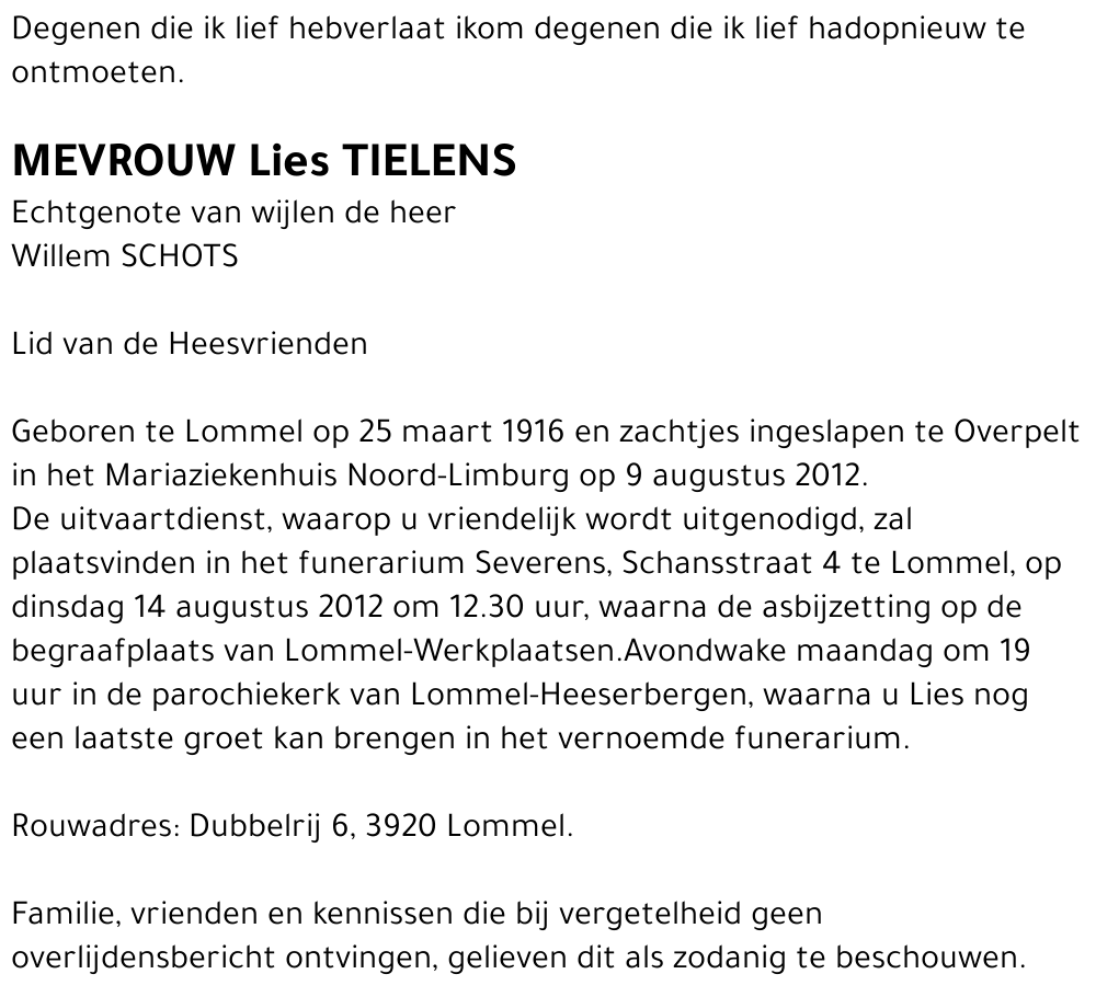 Lies Tielens