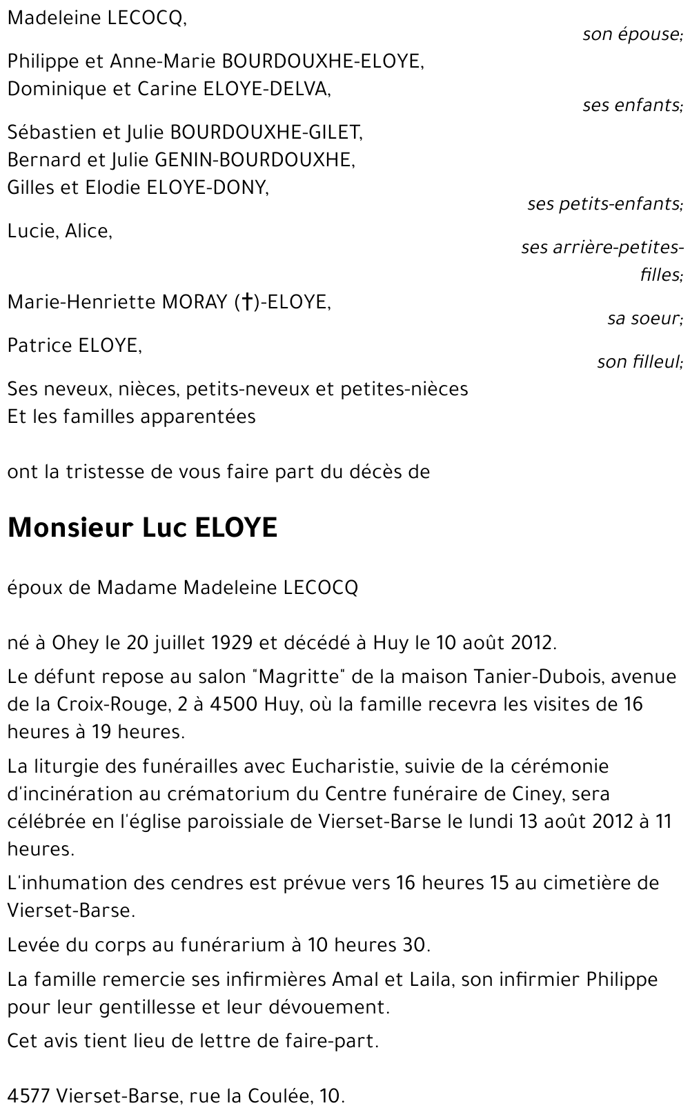 Luc ELOYE