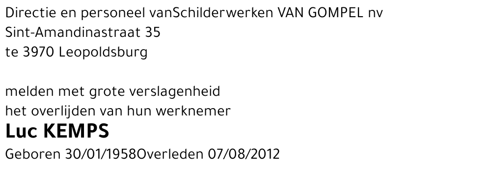 Luc Kemps