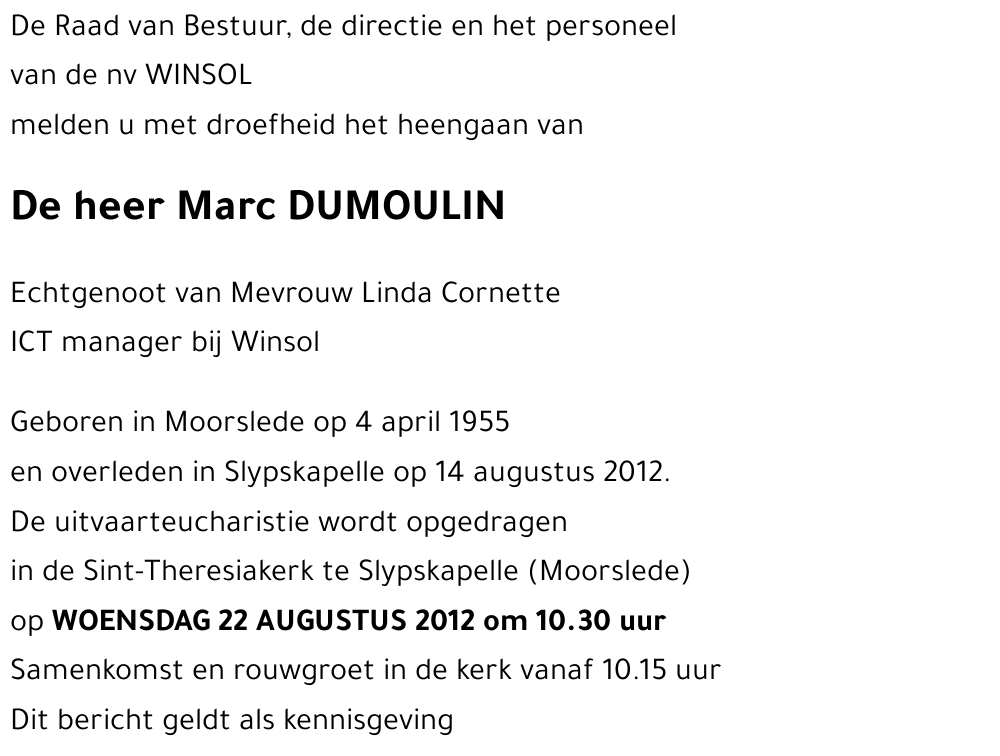 Marc DUMOULIN